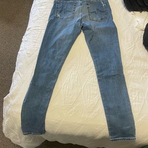 AG ripped skinny jeans size 27